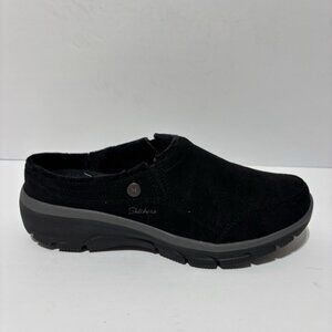 Skechers Women’s Easy Going - Comfy Feeling Black Slip-On Clogs, Size 8.5 M